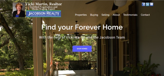 Realtor Website screenshot
